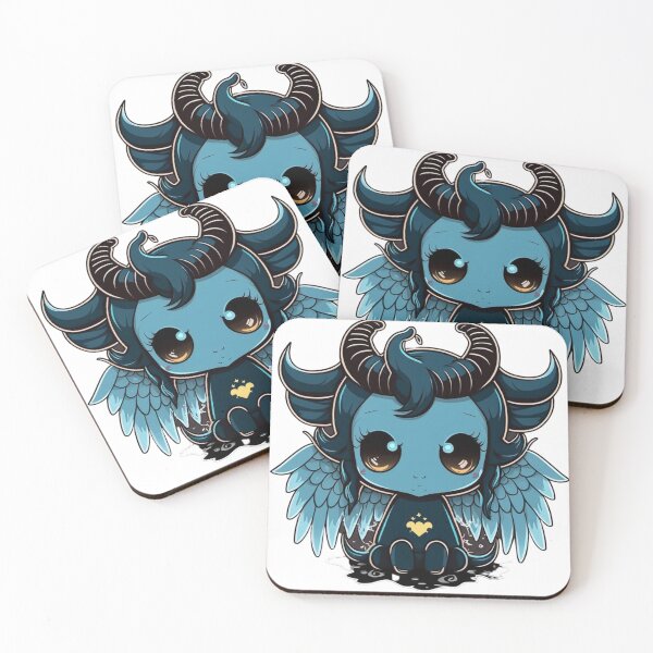 Item preview, Baby Baphomet Cartoon Digital Print | Digital Art | Baphomet Art | Baby Baphomet Art designed and sold by cutesykreations.