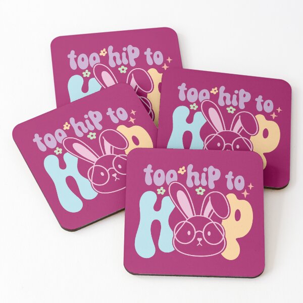 Item preview, Too Hip to Hop Bunny with glasses (Happy Easter) designed and sold by Hope London.