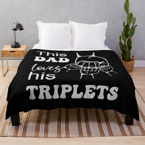 Item preview, This Dad Loves His Triplets Fist Bumps designed and sold by MimsTees.