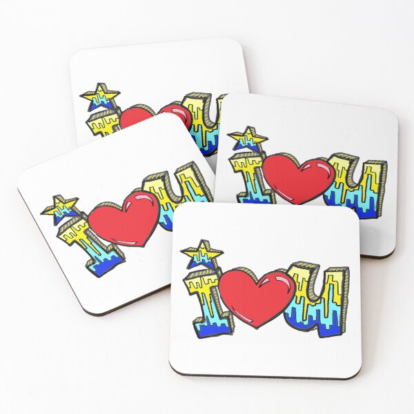Item preview, i love heart you u 2 designed and sold by LowEndGraphics.