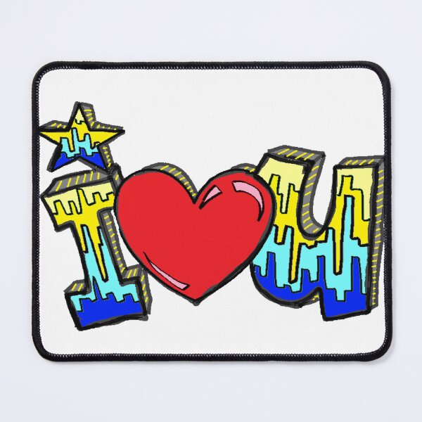 Item preview, i love heart you u 2 designed and sold by LowEndGraphics.