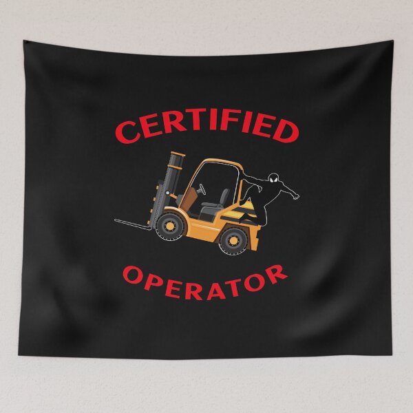 Item preview, Forklift Ninja Certified Forklift Operator NFGR designed and sold by TeamsterLife.