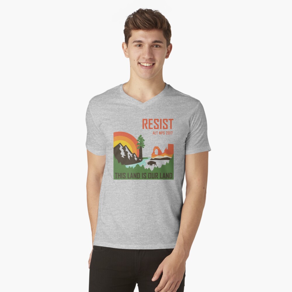 Item preview, V-Neck T-Shirt designed and sold by moosewop.