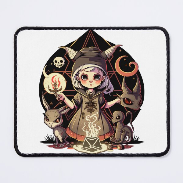 Item preview, Cute Evil Occult Femme Cartoon Digital | Digital Art | Occult Art | Cute Occult Art designed and sold by cutesykreations.