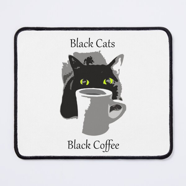 Item preview, Black Cats Black Coffee designed and sold by cafecats.