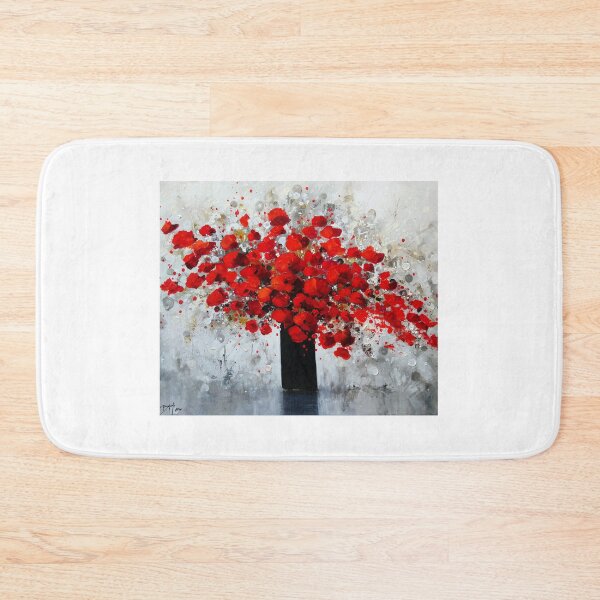 Item preview, Bouquet of red flowers in black vase designed and sold by Eric BRUNI.