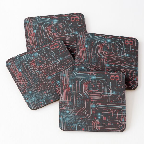 Item preview, Red and Blue Circuitry designed and sold by DaniGirls.