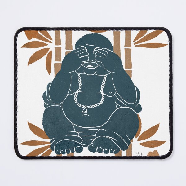 Item preview, See no evil monk with flowers transparent designed and sold by ZorressaArt.