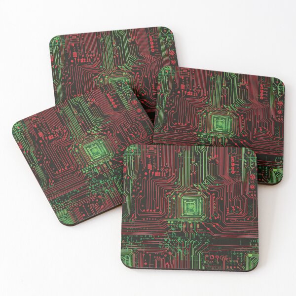 Item preview, Red and Neon Green Circuitry designed and sold by DaniGirls.