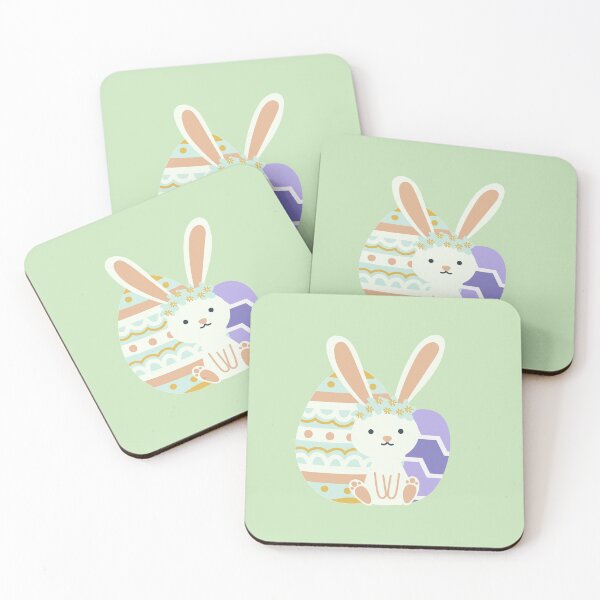 Item preview, Cute Easter Bunny With Eggs | Bunny cartoon character designed and sold by LazzyPoppy.