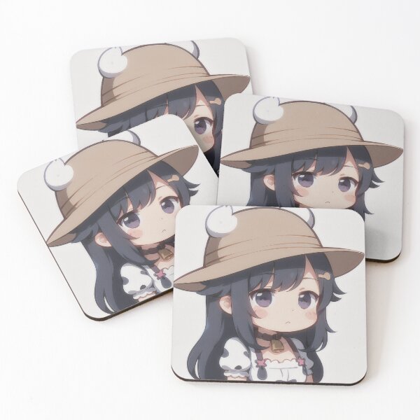 Item preview, A Beautiful Cute Chibi Cow Girl Sticker Very Kawaii designed and sold by HikariAtelier.