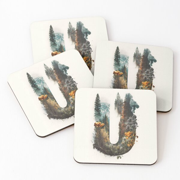 Item preview, Letter U Double Exposure designed and sold by dotperinchart.