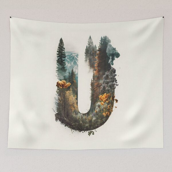 Item preview, Letter U Double Exposure designed and sold by dotperinchart.