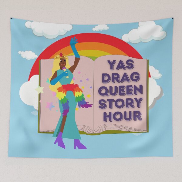 Item preview, Pro LGBTQ "Yas Drag Queen Story Hour" Book designed and sold by Write-to-Rebel.