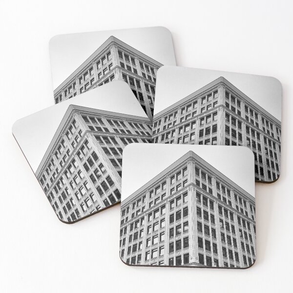 Item preview, Black & White Building Facade Corner designed and sold by ArchiTATT.