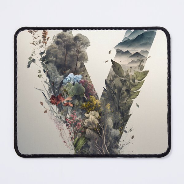 Item preview, Letter V Double Exposure designed and sold by dotperinchart.