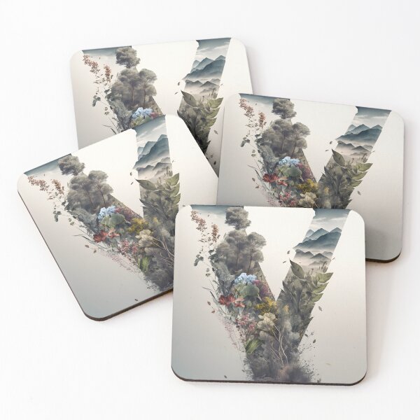 Item preview, Letter V Double Exposure designed and sold by dotperinchart.