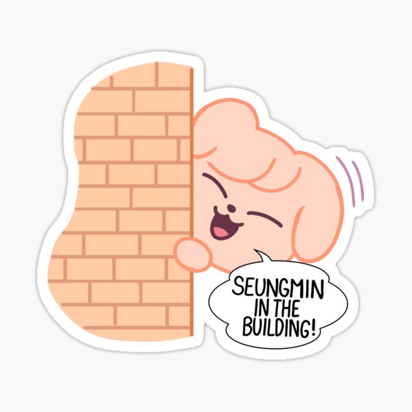 Item preview, STRAY KIDS (SKZOO) Seungmin In The Building Meme  designed and sold by LilMissRandom17.