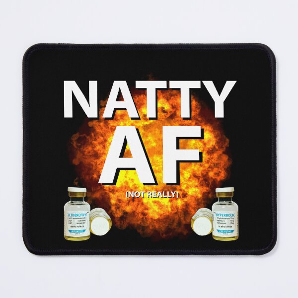Item preview, Natty AF Natural Bodybuilding Design Jim Gym Funny Workout designed and sold by Princeps-.