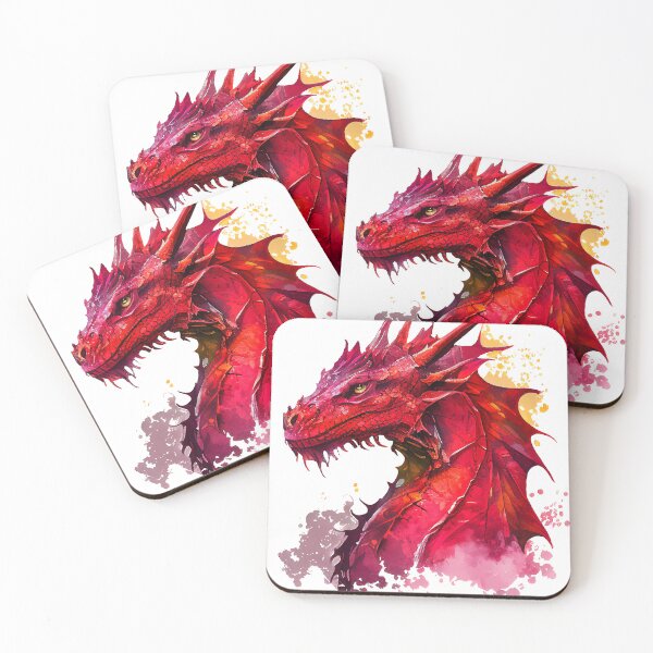 Item preview, Majestic Red Dragon Watercolour designed and sold by Art-by-Aelia.