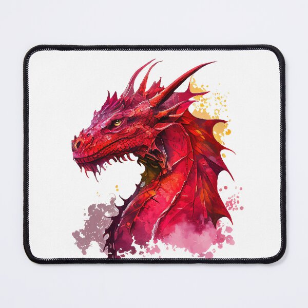 Item preview, Majestic Red Dragon Watercolour designed and sold by Art-by-Aelia.