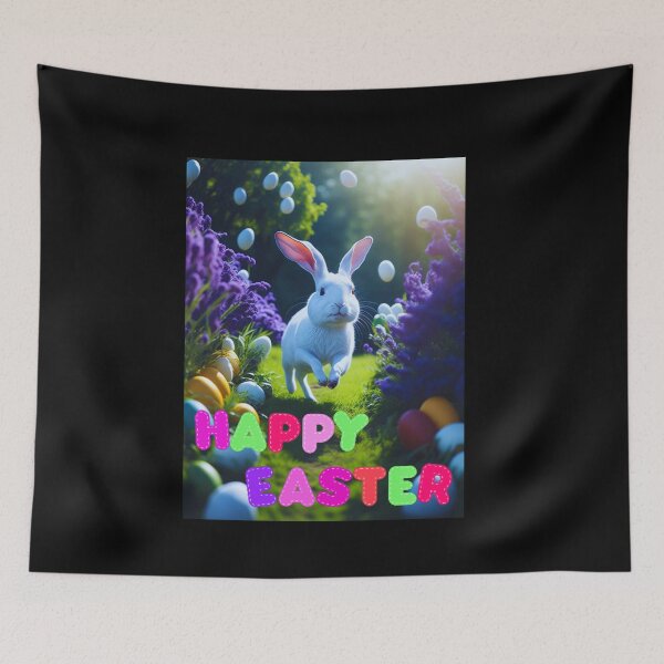 Item preview, Happy Easter Rabbit Eggs Grass designed and sold by teewearstyle.