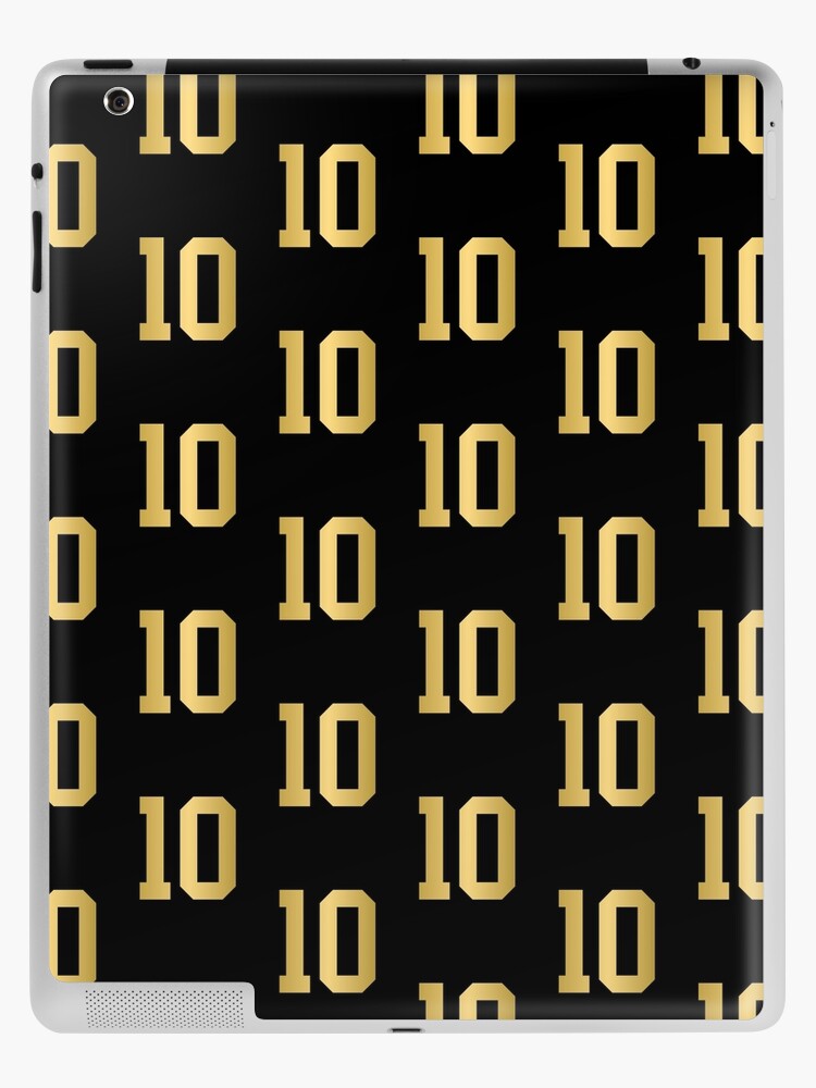 Golden Number 10 - Sports Numbers  Sticker for Sale by nocap82