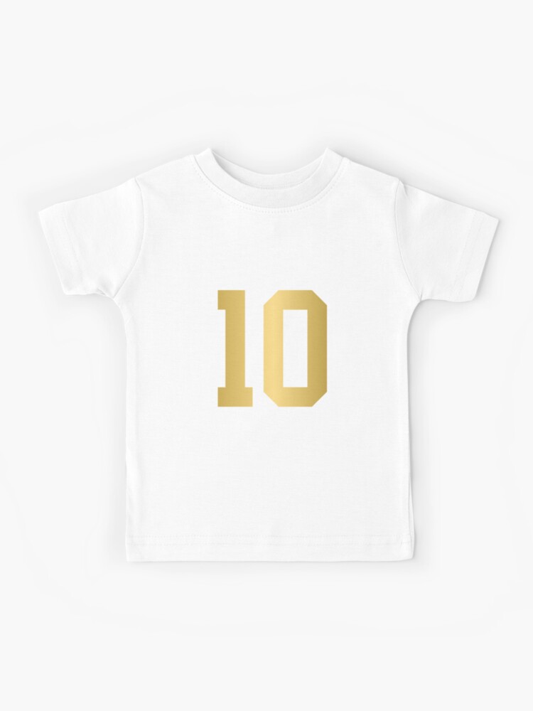 Golden Number 10 - Sports Numbers  Sticker for Sale by nocap82