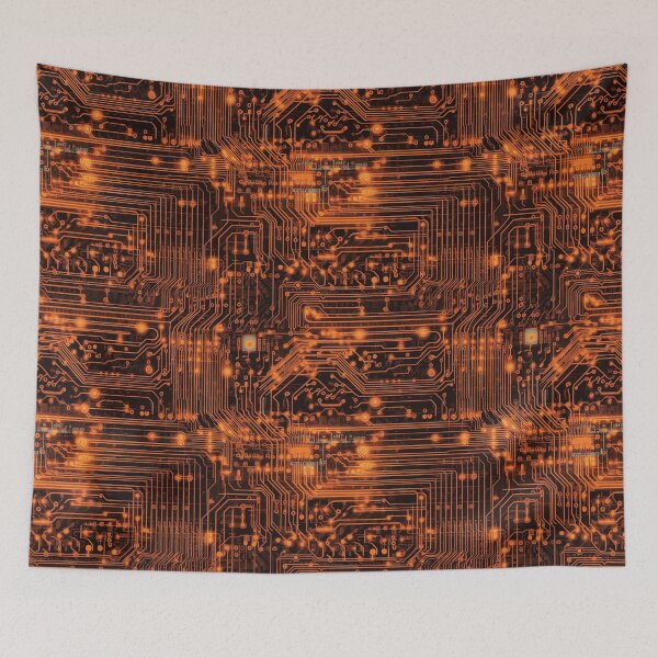 Item preview, Neon Orange Circuitry designed and sold by DaniGirls.