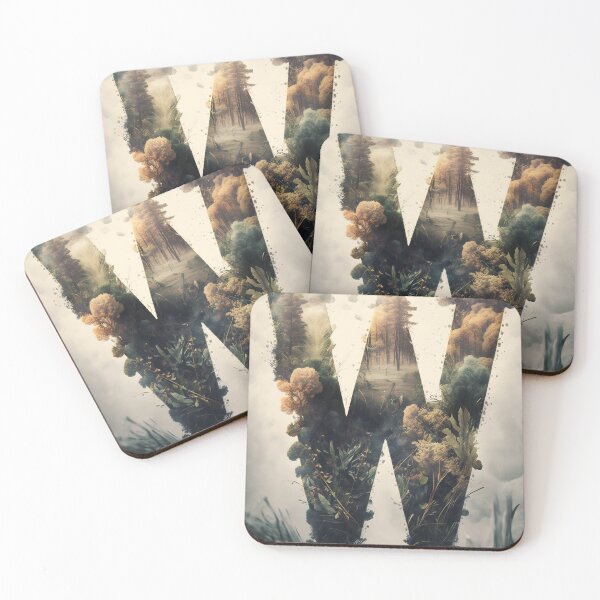 Artikelvorschau, Letter W Double Exposure entworfen und verkauft von dotperinchart.