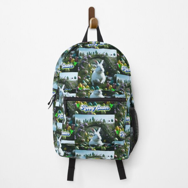 Item preview, Happy Easter Rabbit Eggs Grassy Field designed and sold by teewearstyle.