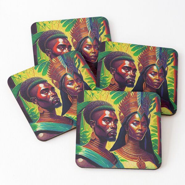 Item preview, Royal African Couple in the Jungle designed and sold by Emerald-Treasure.