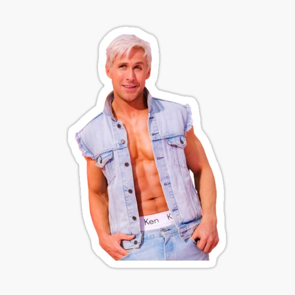 Ryan Gosling as Ken Sticker for Sale by DrMemes