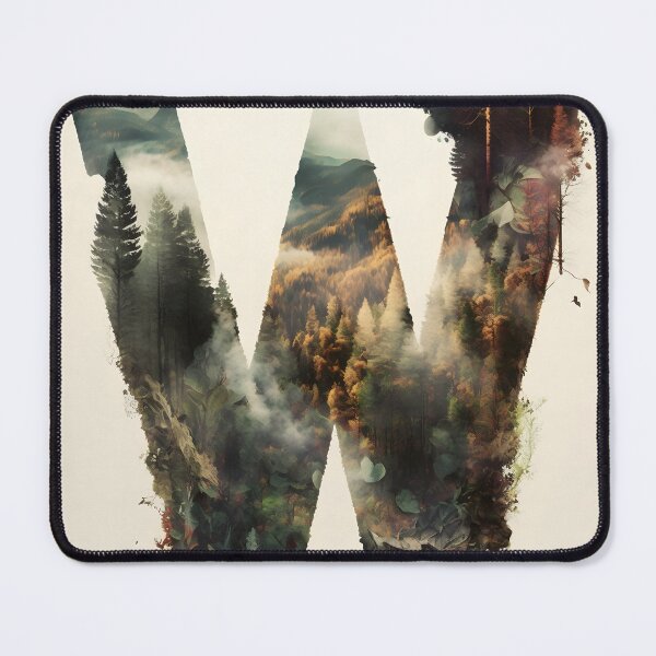 Item preview, Letter W Double Exposure designed and sold by dotperinchart.