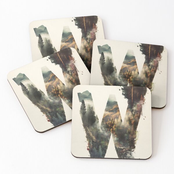 Artikelvorschau, Letter W Double Exposure entworfen und verkauft von dotperinchart.