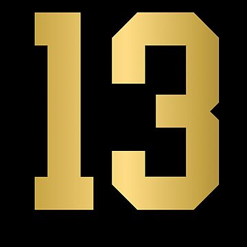 13 black and gold
