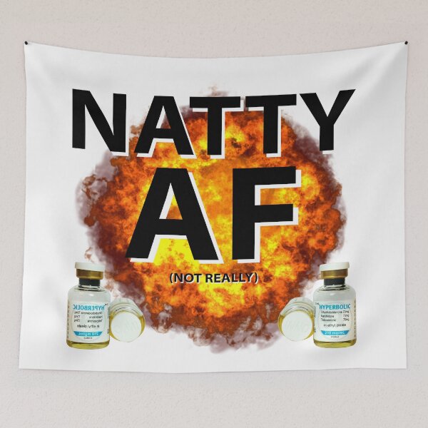 Item preview, Copy of Natty AF Natural Bodybuilding Design Jim Gym Funny Workout designed and sold by Princeps-.