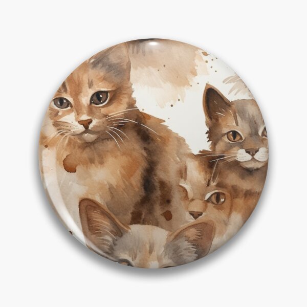 Item preview, patrón de gatito de chocolate designed and sold by Noedost.