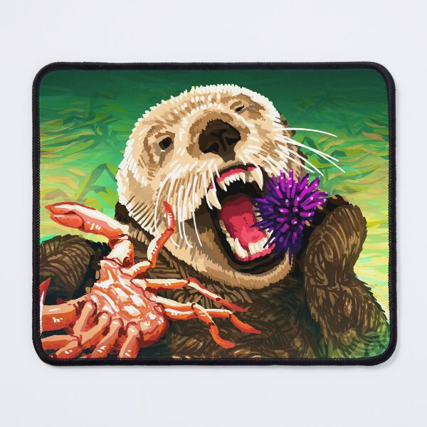 Item preview, Sea Otter Snacking On An Urchin designed and sold by burneyarts.