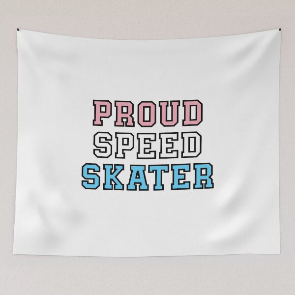 Item preview, Proud Speed Skater - Transgender Pride designed and sold by QCuLT.