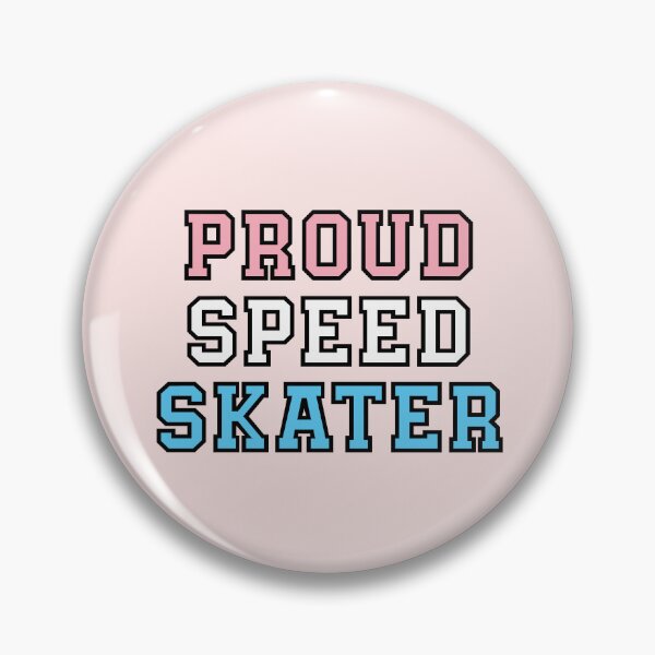Item preview, Proud Speed Skater - Transgender Pride designed and sold by QCuLT.