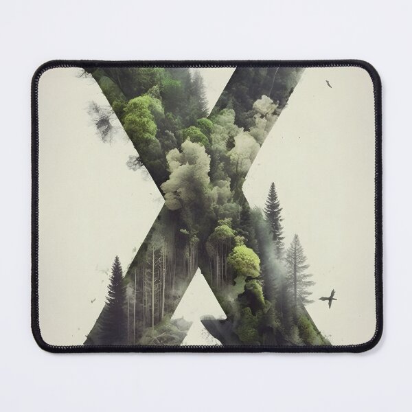 Artikelvorschau, Letter X Double Exposure entworfen und verkauft von dotperinchart.