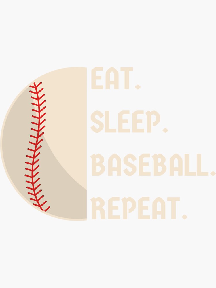 Eat Sleep Baseball Repeat Baseball Player Funny Baseball Shirt