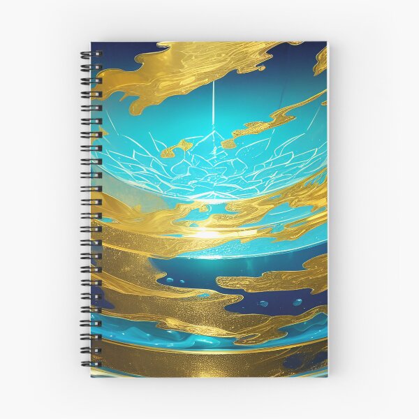 Item preview, Golden Layers over Ocean Blue Waves designed and sold by deniselynnimage.