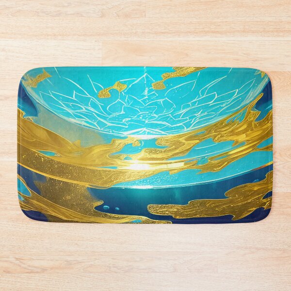 Item preview, Golden Layers over Ocean Blue Waves designed and sold by deniselynnimage.