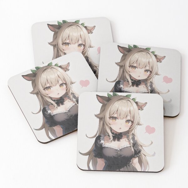 Item preview, A Beautiful Cute Chibi Cow Girl Sticker Very Kawaii designed and sold by HikariAtelier.