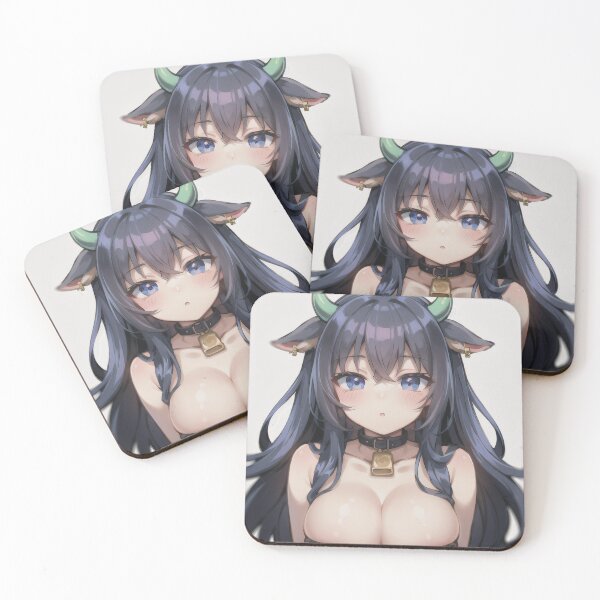 Item preview, A Beautiful Cute Chibi Cow Girl Sticker Very Kawaii designed and sold by HikariAtelier.