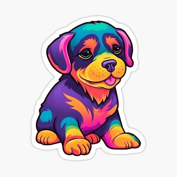 Vintage Lisa Frank Dog Large outlets Sticker