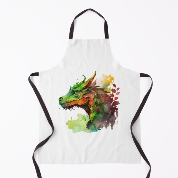Item preview, Earthy Green Elemental Dragon Watercolor designed and sold by Art-by-Aelia.