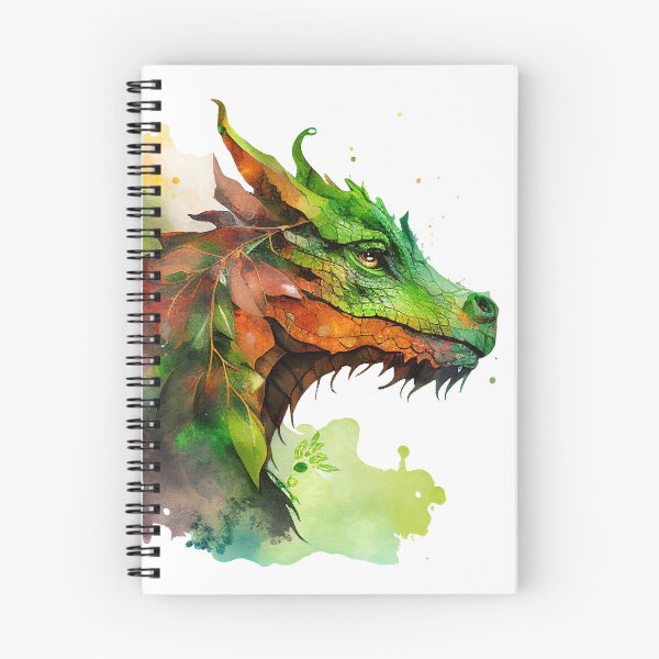 Item preview, Earthy Green Elemental Dragon Watercolor designed and sold by Art-by-Aelia.